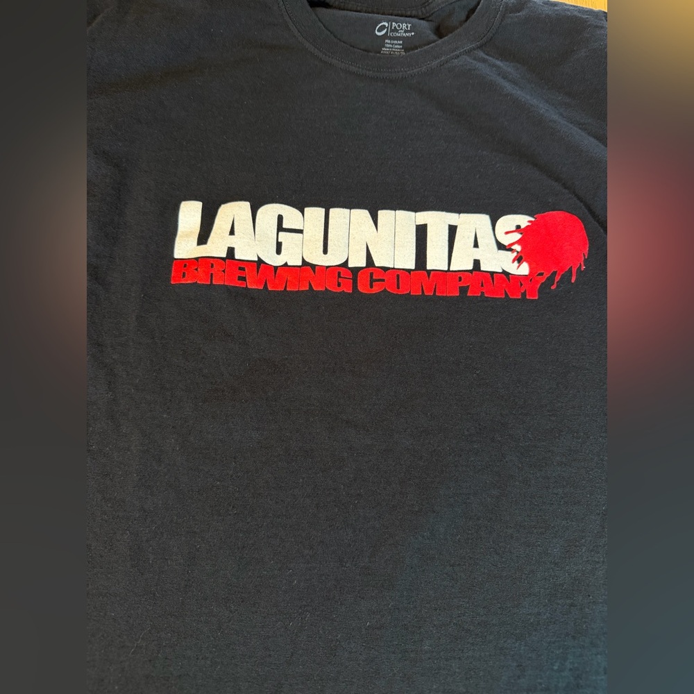 Lagunitas Brewing IPA Beer T shirt Men’s XL Black California Cotton - Picture 2 of 5